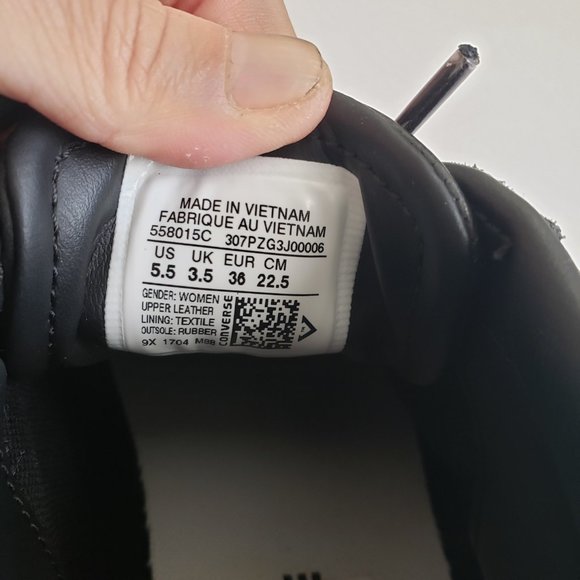 Converse Pro Leather Black White Mid Tops 5.5 - Picture 6 of 8